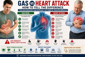 Gas vs Heart Attack: How to Tell the Difference (Symptoms, Warning Signs & When to Seek Help)