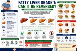 Fatty Liver Grade 1: Can It Be Reversed? Early Symptoms, Best Diet & Proven Treatment Guide