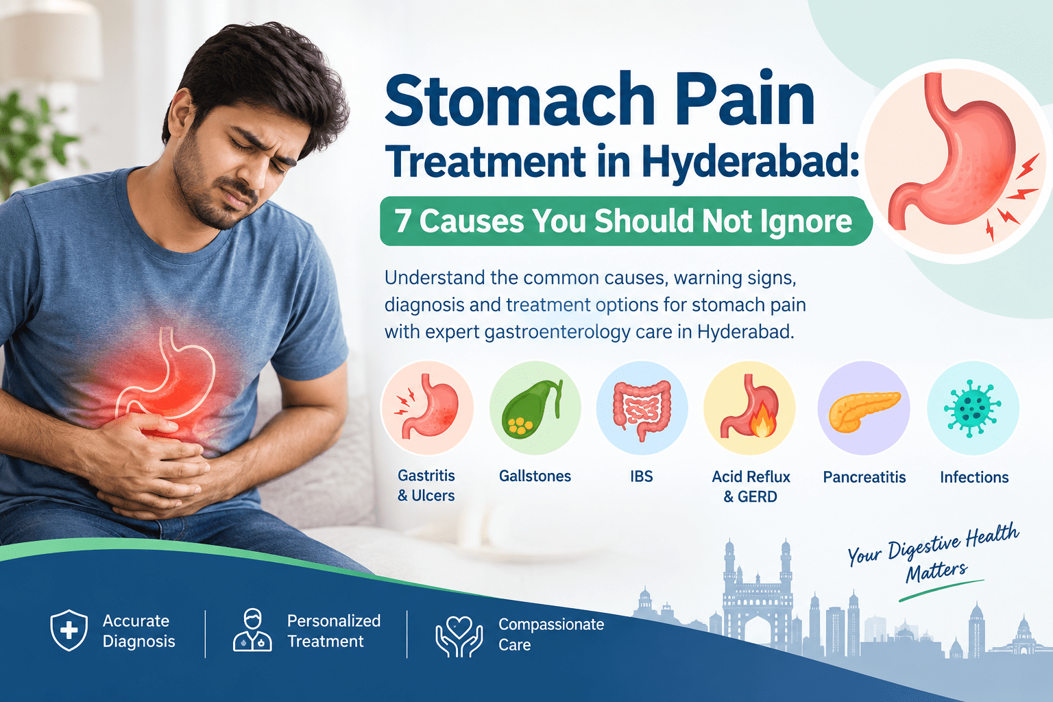 Stomach pain should not always be dismissed as gas or indigestion.